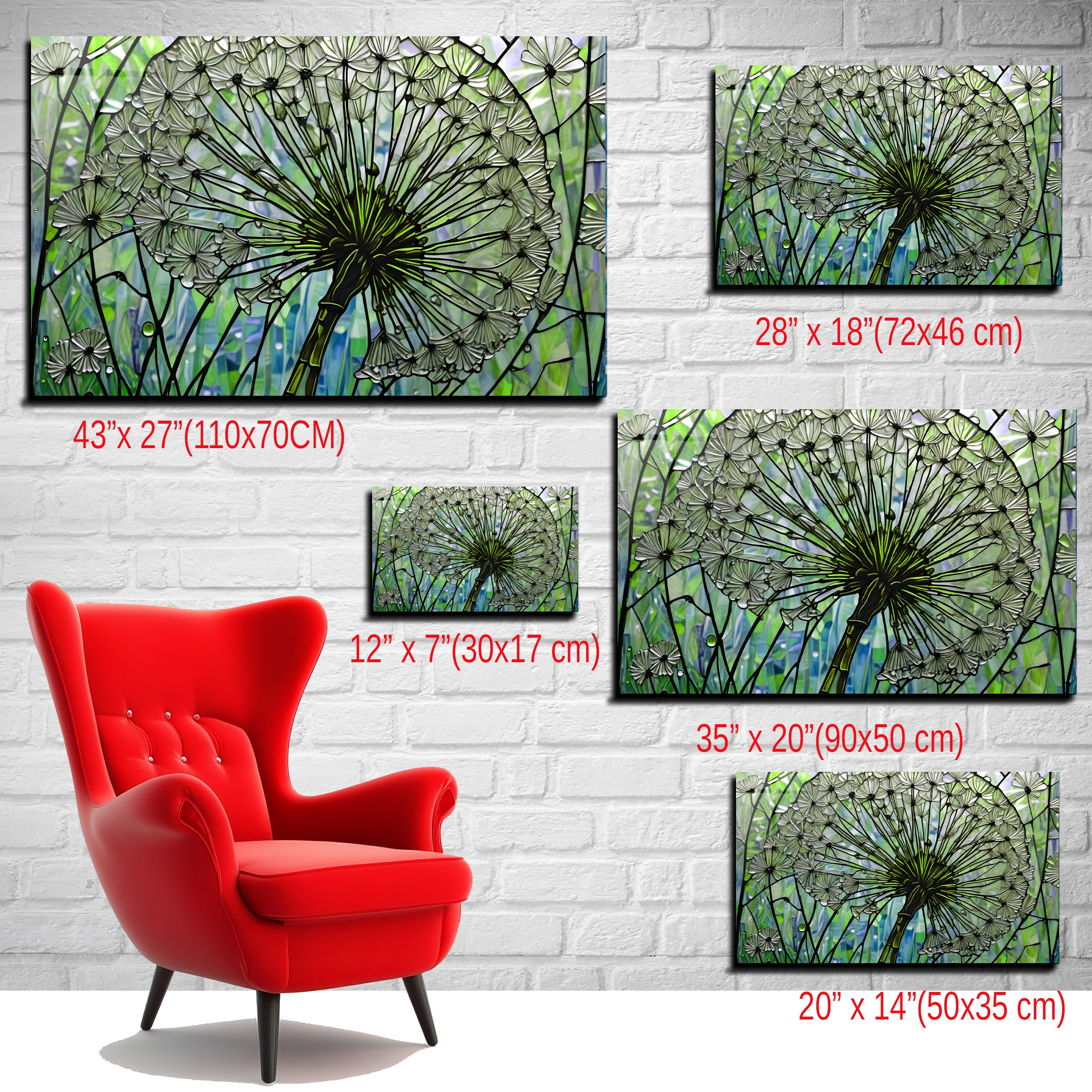 Kara Hindibağ Temalı Vitray Görünümlü Temperli Cam Tablo – Renkli Doğa Duvar Dekoru